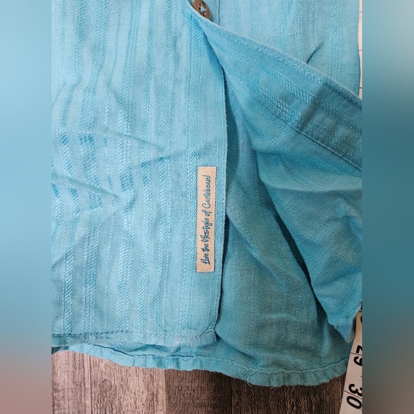 💜Caribbean Womens Shiert Size L Color Teal⚘️ - Picture 3 of 6